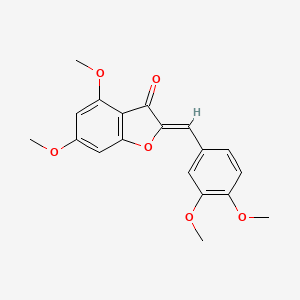 molecular formula C19H18O6 B1246171 4,6,3',4'-Tetramethoxyaurone 