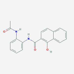 molecular formula C19H16N2O3 B12461714 N-[2-(acetylamino)phenyl]-1-hydroxynaphthalene-2-carboxamide CAS No. 27896-87-3