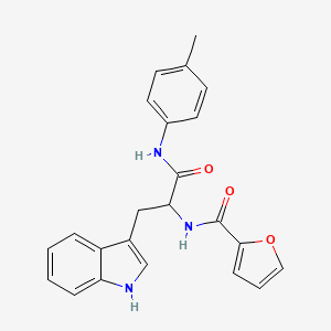 molecular formula C23H21N3O3 B12461715 Nalpha-(furan-2-ylcarbonyl)-N-(4-methylphenyl)tryptophanamide 