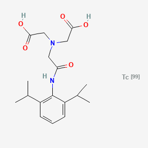 molecular formula C18H26N2O5Tc B1246182 Technetium Tc-99m disofenin 