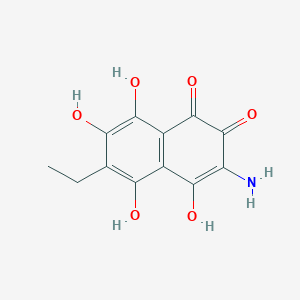 molecular formula C12H11NO6 B1246184 Echinamine B 