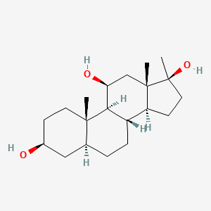 molecular formula C20H34O3 B1246201 17alpha-Methyl-5alpha-androstane-3beta,11beta,17beta-triol 