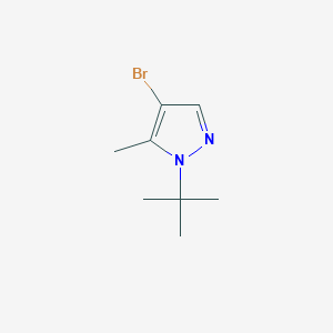 molecular formula C8H13BrN2 B12462018 4-bromo-1-tert-butyl-5-methyl-1H-pyrazole 