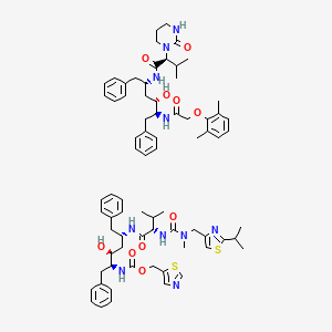 molecular formula C74H96N10O10S2 B1246207 Lopinavir/Ritonavir CAS No. 369372-47-4
