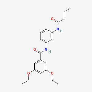 molecular formula C21H26N2O4 B12462071 N-[3-(butanoylamino)phenyl]-3,5-diethoxybenzamide 