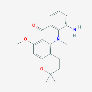 molecular formula C20H20N2O3 B1246209 11-Aminoacronycine 