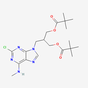 2,2-Dimethyl-propionic acid 3-(2-chloro-6-methylaminopurin-9-YL)-2-(2,2-dimethyl-propionyloxymethyl)-propyl ester