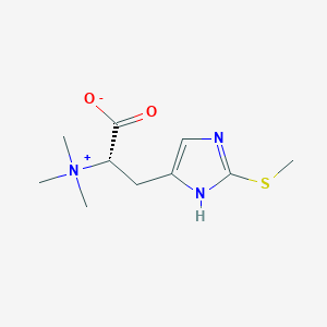 molecular formula C10H17N3O2S B1246218 S-甲基-L-麦角硫因 
