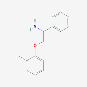molecular formula C15H17NO B1246223 2-(2-Methylphenoxy)-1-phenylethanamine 