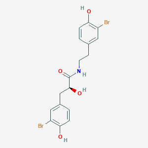 molecular formula C17H17Br2NO4 B1246226 Hemibastadinol 1 