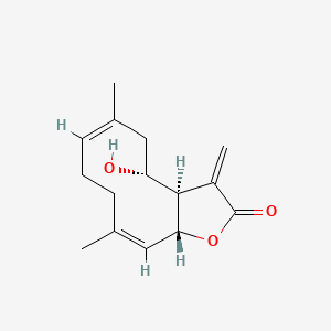 (3aR,4R,6Z,10Z,11aR)-4-hydroxy-6,10-dimethyl-3-methylidene-3a,4,5,8,9,11a-hexahydrocyclodeca[b]furan-2-one