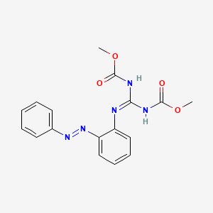 molecular formula C17H17N5O4 B12462274 methyl [(Z)-[(methoxycarbonyl)amino]({2-[(E)-phenyldiazenyl]phenyl}amino)methylidene]carbamate (non-preferred name) 