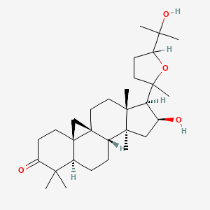 (1S,3R,8R,11S,12S,14S,15R,16R)-14-hydroxy-15-[5-(2-hydroxypropan-2-yl)-2-methyloxolan-2-yl]-7,7,12,16-tetramethylpentacyclo[9.7.0.01,3.03,8.012,16]octadecan-6-one