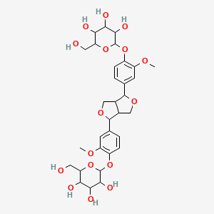 molecular formula C32H42O16 B12462324 Pinoresinol diglucopyranoside 