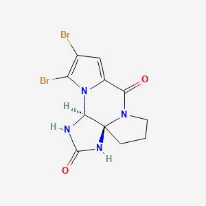 molecular formula C11H10Br2N4O2 B1246234 Dibromophakellstatin 