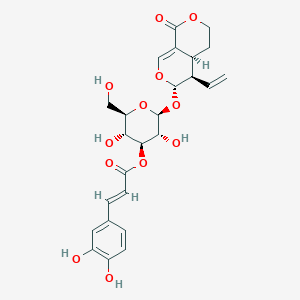molecular formula C25H28O12 B1246235 3'-O-Caffeoylsweroside 