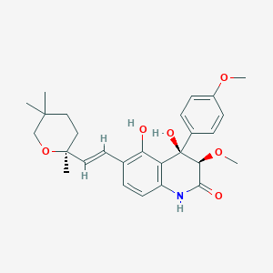 molecular formula C27H33NO6 B1246237 Penigequinolone A CAS No. 180045-91-4
