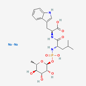 molecular formula C23H34N3Na2O10P B12462376 Disodium; phosphoramidon 