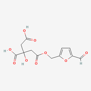 molecular formula C12H12O9 B1246239 Mumefural CAS No. 222973-44-6