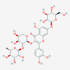 molecular formula C32H38O20 B1246247 Calabricoside A 