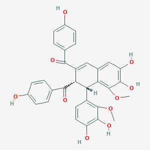 molecular formula C32H26O10 B1246259 Licobichalcone 
