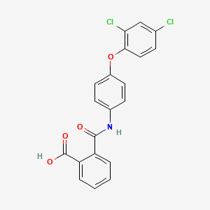 molecular formula C20H13Cl2NO4 B12462603 2-{[4-(2,4-Dichlorophenoxy)phenyl]carbamoyl}benzoic acid 