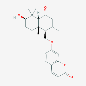 molecular formula C24H28O5 B1246261 ligupersin A 