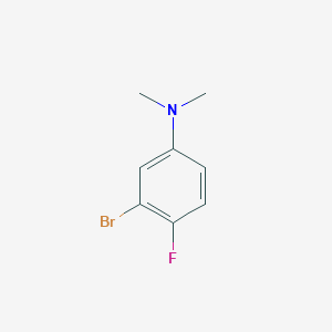 molecular formula C8H9BrFN B12462651 3-bromo-4-fluoro-N,N-dimethylaniline 