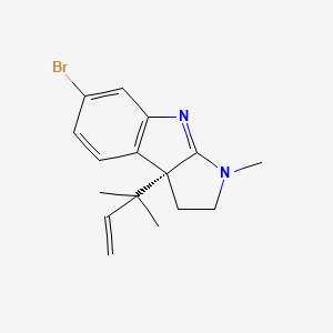 molecular formula C16H19BrN2 B1246269 flustramine C 