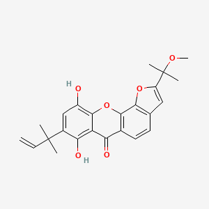 molecular formula C24H24O6 B1246270 藤黄酮 F 
