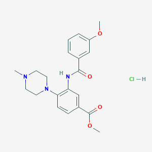 molecular formula C21H26ClN3O4 B12462714 WDR5-0103 hydrochloride 
