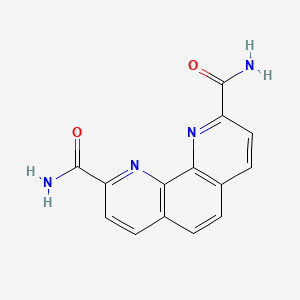 molecular formula C14H10N4O2 B1246272 1,10-Phenanthroline-2,9-dicarboxamide 