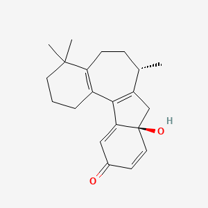 molecular formula C21H26O2 B1246278 前角藻素 C 