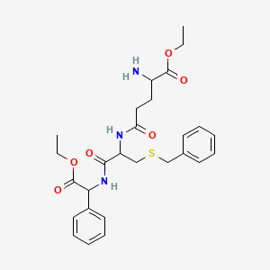 molecular formula C27H35N3O6S B12462853 Ezatiostat TFA 