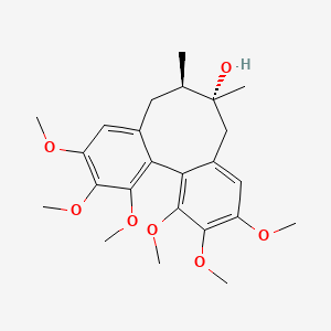 molecular formula C24H32O7 B1246289 异五味子素 