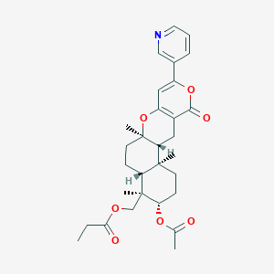 molecular formula C30H37NO7 B1246290 Pyripyropene P 
