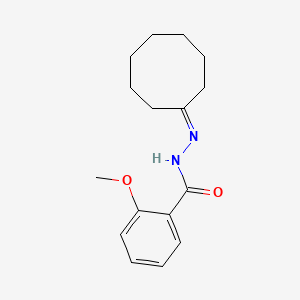 molecular formula C16H22N2O2 B12462915 N'-cyclooctylidene-2-methoxybenzohydrazide 