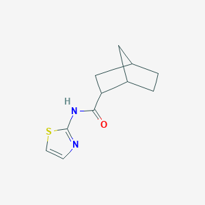 molecular formula C11H14N2OS B12462958 N-(1,3-thiazol-2-yl)bicyclo[2.2.1]heptane-2-carboxamide 