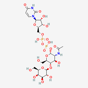 molecular formula C23H37N3O22P2 B1246298 UDP-N-Acetyllactosamine 