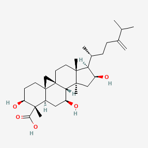 molecular formula C31H50O5 B1246300 7beta,16beta-Dihydroxy-1,23-dideoxyjessic acid 