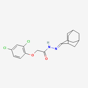 molecular formula C18H20Cl2N2O2 B12463032 N'-(adamantan-2-ylidene)-2-(2,4-dichlorophenoxy)acetohydrazide 