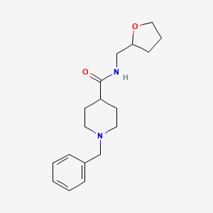 molecular formula C18H26N2O2 B12463046 1-benzyl-N-(oxolan-2-ylmethyl)piperidine-4-carboxamide 