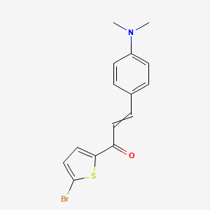 molecular formula C15H14BrNOS B12463095 1-(5-Bromo 2-thienyl)-3-(4-dimethylaminophenyl)-prop-2-en-1-one 