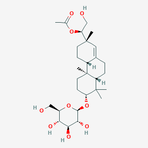 molecular formula C28H46O9 B1246313 Hythiemoside B 