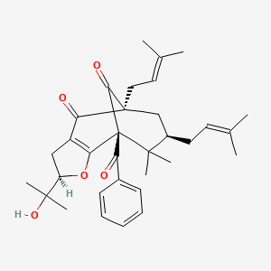 molecular formula C33H42O5 B1246314 Propolone C 