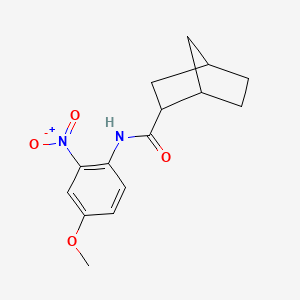 molecular formula C15H18N2O4 B12463142 N-(4-methoxy-2-nitrophenyl)bicyclo[2.2.1]heptane-2-carboxamide 