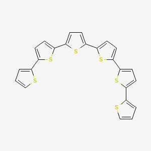 molecular formula C24H14S6 B1246321 Sexithiophene CAS No. 88493-55-4