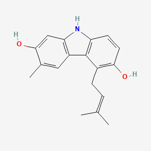 molecular formula C18H19NO2 B1246322 glybomine C 