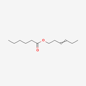 molecular formula C12H22O2 B12463229 Hex-3-en-1-yl hexanoate CAS No. 84434-19-5