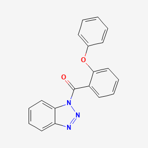 molecular formula C19H13N3O2 B12463255 1H-benzotriazol-1-yl(2-phenoxyphenyl)methanone 